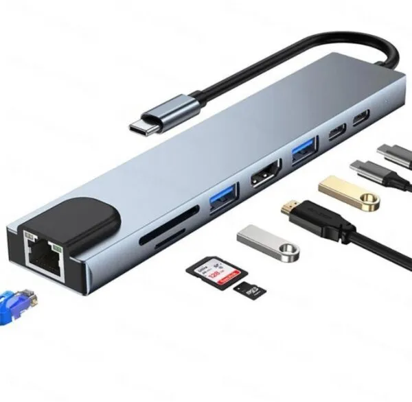 Shaza 8 in 1 USB Hub