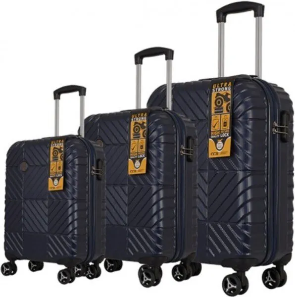 ÇÇS 5176 Abs 3'lü Valiz Seti Valiz