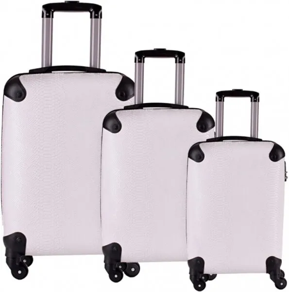 Laguna 02030 3'Lü Set Yılan Desenli Valiz