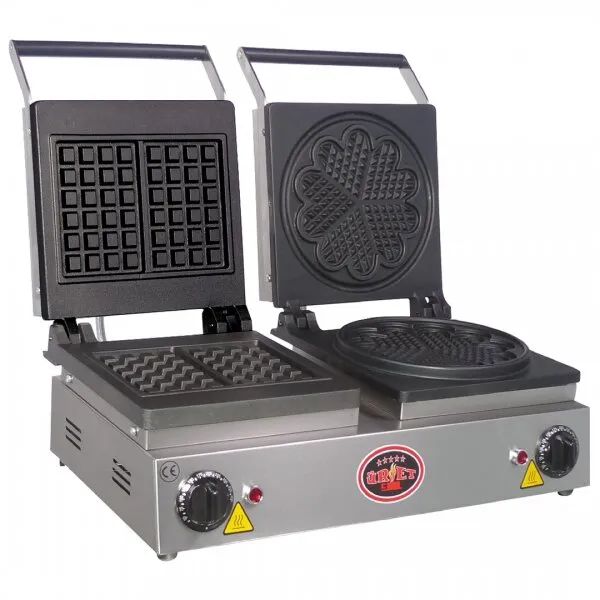 Üret WF-9 Çiftli Kare Papatya Waffle Makinesi
