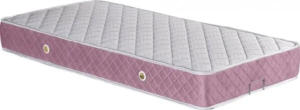 MD Elmas Pembe Solit 90X190 cm Yaylı Yatak