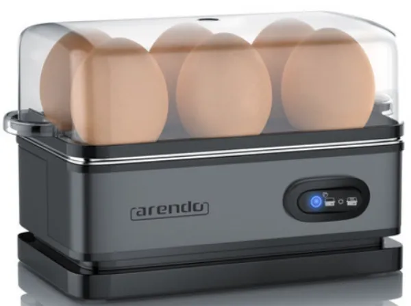 Arendo Sixcook Gri Yumurta Pişirme Makinesi