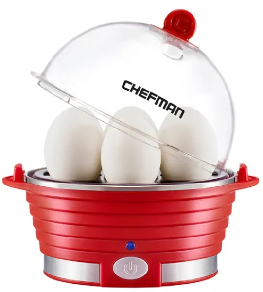 Chefman Elektrikli Kırmızı Yumurta Pişirme Makinesi